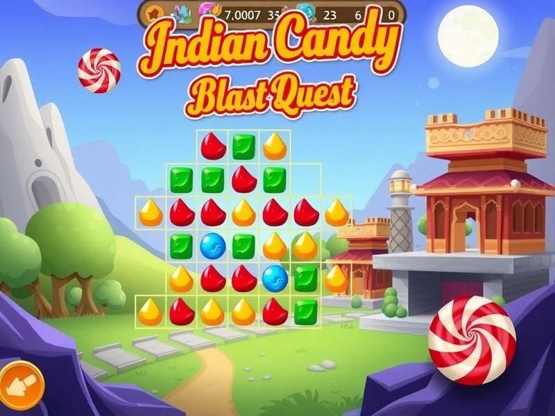 Indian Candy Blast Quest Gameplay Screenshot